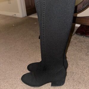 Elegant Black Women's Knee-High Boots